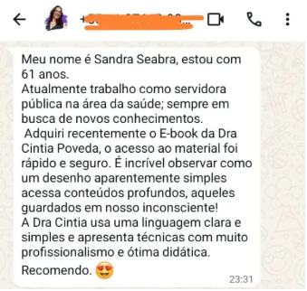 Depoimento de Sandra Seabra sobre o e-book Terapia pelo Desenho
